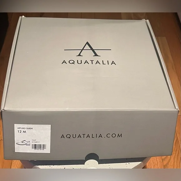 NWT AQUATALIA ARTURO LACE-UP SUEDE OXFORDS MENS 12